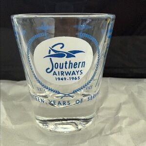 Vintage Southern Airways Commemorative Shot Glass